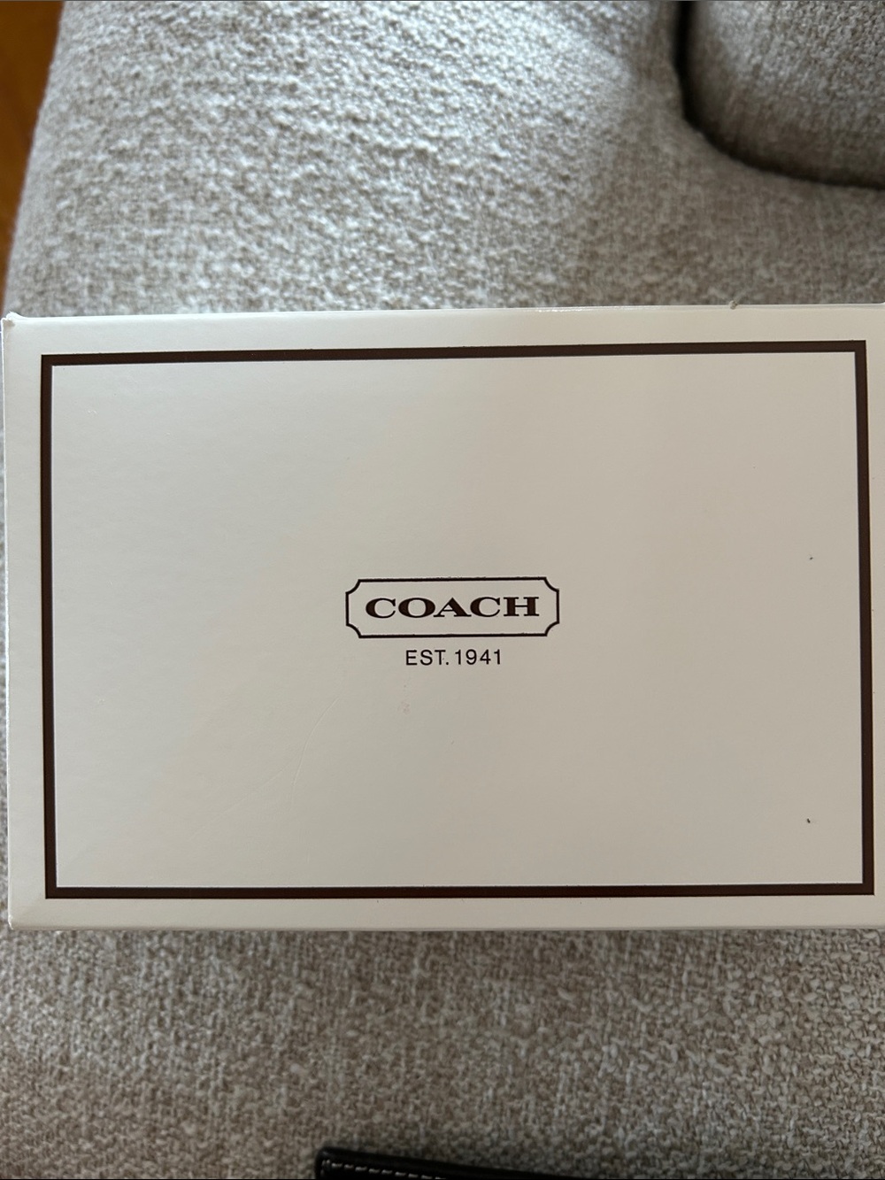COACH Brown Passport Holder with Brown Stripe - NWOT - Picture 2 of 4